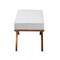 Baxton Studio Orella Japandi Light Grey Boucle Fabric and Walnut Brown Finished Wood Bench 233-13321-ZORO - alternate 8